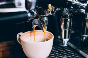 Máquina de café expresso profissional, Máquina de café, cafeteria
